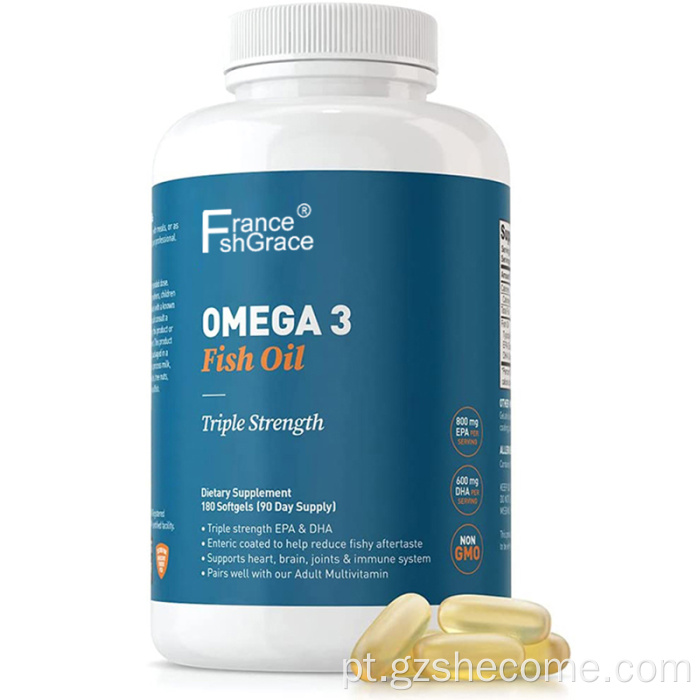Omega3 Softgels suporta Softgels de óleo de peixe com saúde imunológica
